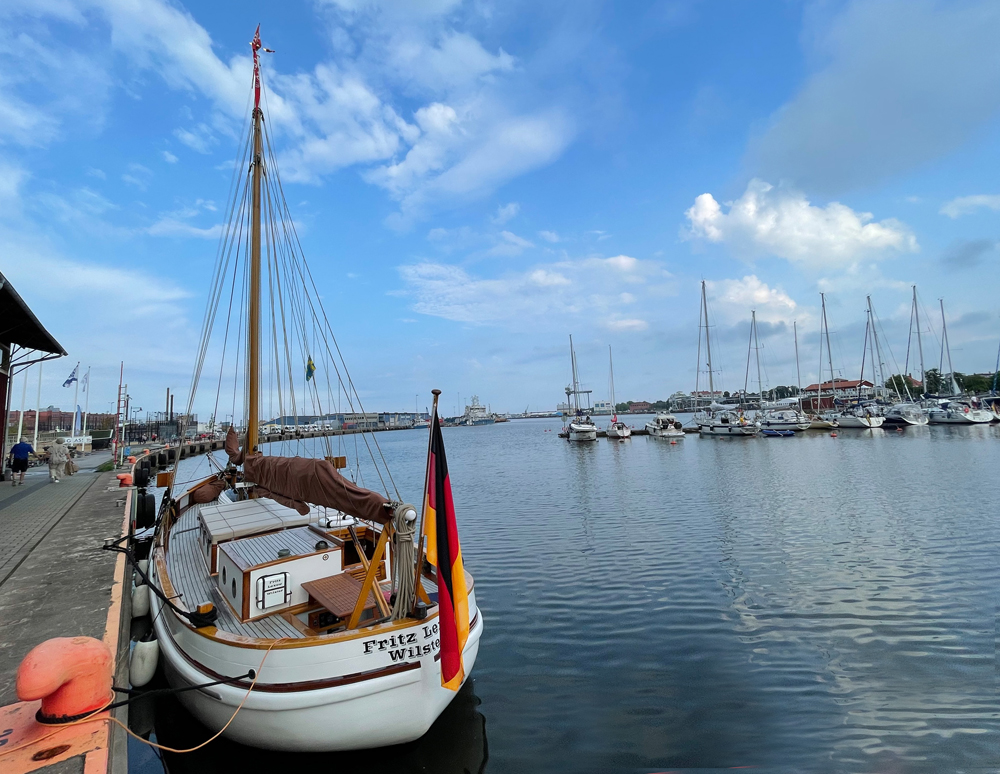 Fritz Lexow - Segelkutter från Alte Schleuse in Kasenort Tyskland